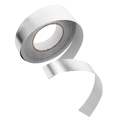 Amosfun 1 Rolle Versiegeltes Wasserdichtes Klebeband Bänder Aus Aluminiumfolie Hitze Aluminiumfolienband Fugendichtband Abdichtband Selbstklebendes Dichtungsband Silber Dünnes Aluminium von Amosfun
