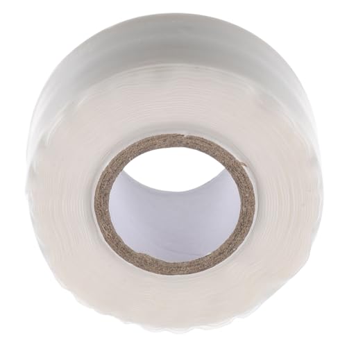 Amosfun 1 Rolle Wasserdichtes Klebeband Klempnerband Rohrreparaturband im Freien gummiert Fix Rohrband für Wasserlecks Schlauchband Klebeband für Schlauchdichtung Silikon-Gummi Weiß von Amosfun