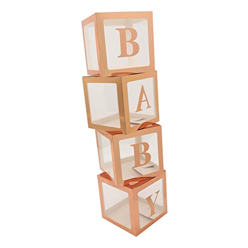 Amosfun 1 Satz Boxen Ballon-box Luftballonboxen Zum Geburtstag Quadratische Ballonboxen Für Babys Babyboxen Für Die Babyparty Babyboxen Mit Buchstaben Für Die Babyparty Papier Rose Gold Amosfun 1 Satz Boxen Ballon-box Luftballonboxen Zum Geburtstag Quadratische Ballonboxen Für Babys Babyboxen Für Die Babyparty Babyboxen Mit Buchstaben Für Die Babyparty Papier Rose Gold von Amosfun