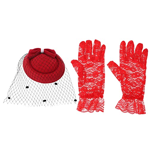 Amosfun 1 Satz Cocktailhut bunte Partyhüte Tea-Party-Stirnbandhüte Partyhandschuhe Brauthandschuhe weihnachtsassesoires christmas accessories Cocktailparty-Kostüm Retro-Zylinder Stoff rot Amosfun 1 Satz Cocktailhut bunte Partyhüte Tea-Party-Stirnbandhüte Partyhandschuhe Brauthandschuhe weihnachtsassesoires christmas accessories Cocktailparty-Kostüm Retro-Zylinder Stoff rot von Amosfun