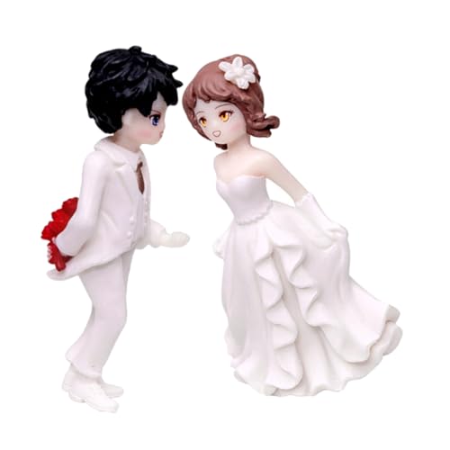 Amosfun 1 Satz Cute Couple Figurines für Hochzeiten und Valentinstag Romantische Cake für Desktop oder Partykreationen Amosfun 1 Satz Cute Couple Figurines für Hochzeiten und Valentinstag Romantische Cake für Desktop oder Partykreationen von Amosfun