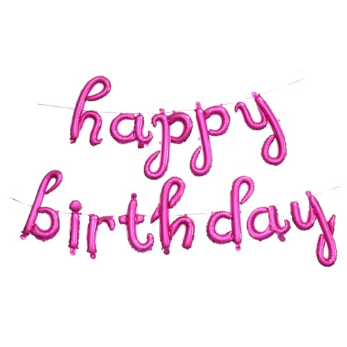 Amosfun 1 Satz Geburtstagsballon Set Happy Birthday Party Deko mit Aluminium Folienballons für Fröhliche Feiern und Unvergessliche für Geburtstagsfeiern und Festliche Anlässe von Amosfun