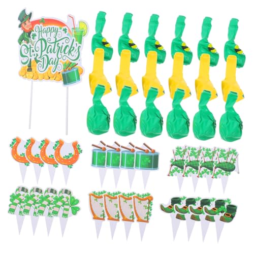 Amosfun Happy Birthday St. Patricks Day Feier-set 43-teilig Grüne Ballon-kuchenaufsätze Und Kleeblatt-dekorationen Für Party Amosfun Happy Birthday St. Patricks Day Feier-set 43-teilig Grüne Ballon-kuchenaufsätze Und Kleeblatt-dekorationen Für Party von Amosfun