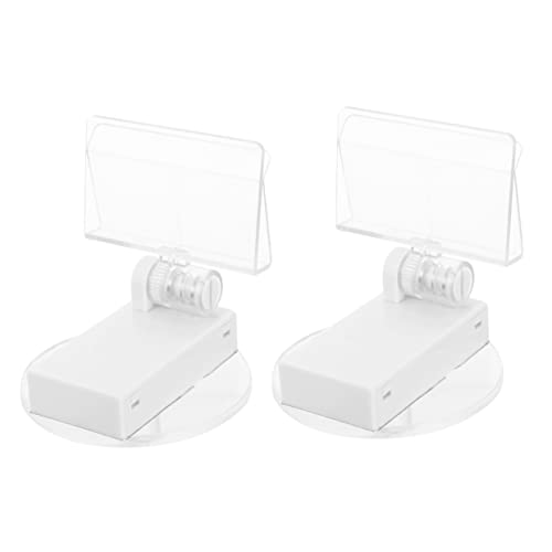 Amosfun 1 Satz Magnetische Preisschildhalter Praktische Etikettenhalter Für Geschäfte Restaurants Und Ausstellungen Leicht Und Tragbar Für Werbung Und Präsentationen 2 Stück von Amosfun
