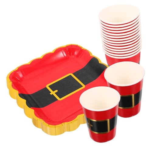 Amosfun 1 Satz Tassen und Teller Weihnachtstasse Dessertbecher Weihnachten Partyteller weihnachtsmotiv weihnachtsparty Accessoires Partygeschirr Tischdecke mit Weihnachtsmuster Papier rot Amosfun 1 Satz Tassen und Teller Weihnachtstasse Dessertbecher Weihnachten Partyteller weihnachtsmotiv weihnachtsparty Accessoires Partygeschirr Tischdecke mit Weihnachtsmuster Papier rot von Amosfun
