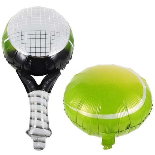Amosfun 1 Satz Tennis Ball und Folienballons Dekorative Luftballons für Geburtstagsfeiern Sportmottopartys Vielseitige für Indoor und Outdoor Pastellfarben Amosfun 1 Satz Tennis Ball und Folienballons Dekorative Luftballons für Geburtstagsfeiern Sportmottopartys Vielseitige für Indoor und Outdoor Pastellfarben von Amosfun