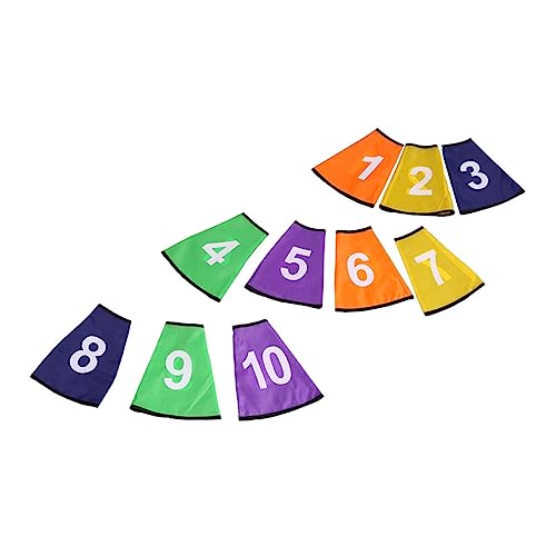 Amosfun 1 Set bunte Abdeckungen, digitale Schutzhüllen für Basketball, Fußball und Tennis, platzsparend, Sportzubehör, Markierungshütchen Amosfun 1 Set bunte Abdeckungen, digitale Schutzhüllen für Basketball, Fußball und Tennis, platzsparend, Sportzubehör, Markierungshütchen von Amosfun