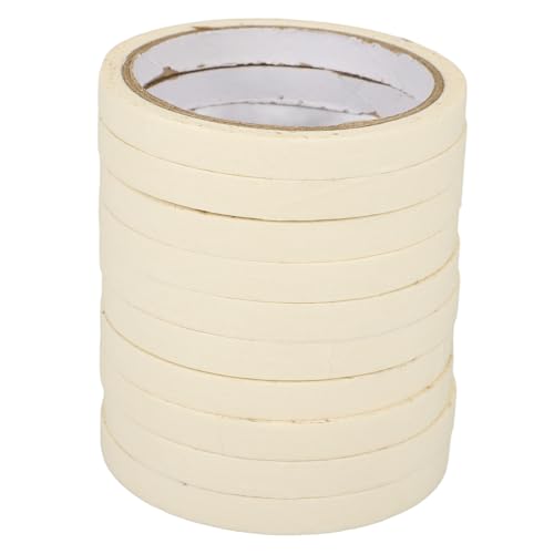 Amosfun 10 Rollen Abdeckband Maskierung Farbband Für Wände Auto-klebeband Auto -lackband Künstlerband Malerband Lieferungen Von Autolacken Papier Weiß von Amosfun