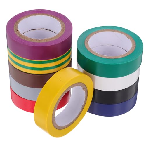 Amosfun 10 Rollen Elektriker Isolierband Buntes PVC Klebeband mit Starker Haftkraft Vielseitig Einsetzbar für Kabelbündelung Elektrische Isolierung und Reparaturen im Innen Außenbereich Amosfun 10 Rollen Elektriker Isolierband Buntes PVC Klebeband mit Starker Haftkraft Vielseitig Einsetzbar für Kabelbündelung Elektrische Isolierung und Reparaturen im Innen Außenbereich von Amosfun