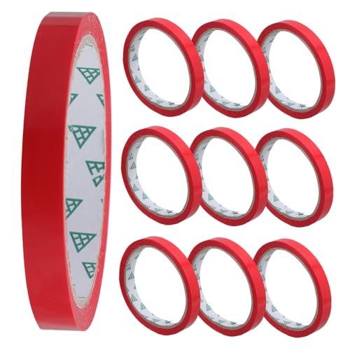 Amosfun 10 Stück Gemüseband Bewegliches Verpackungsband Beutelhals Versiegelungsband Beutelversiegelung Lebensmittel Versiegelungsband Polypropylen Rot von Amosfun