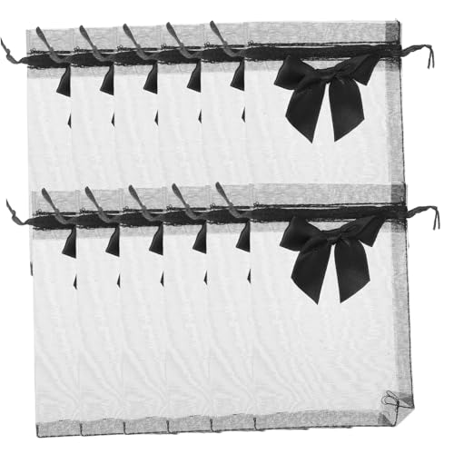Amosfun 10 Stück Kleine Schwarze Organza Säckchen mit Kordelzug Transparente Geschenktüten Dekorative Beutel zum Verpacken von Schmuck Süßigkeiten und Kleinen Geschenkartikeln Amosfun 10 Stück Kleine Schwarze Organza Säckchen mit Kordelzug Transparente Geschenktüten Dekorative Beutel zum Verpacken von Schmuck Süßigkeiten und Kleinen Geschenkartikeln von Amosfun