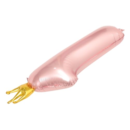 Amosfun 10 Stück Krone Zahl Folienballon Geburtstagsdeko für Jungen Jahr Feier Vielseitige Partydekoration Langlebig und Luftdicht von Amosfun