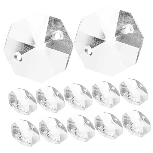 Amosfun 100 Stück Klare Kristall Perlen Vorhang Doppellochige Gläserne Beads für Dekoration Vielseitige Anhänger für Schmuckherstellung und Festliche Anlässe Amosfun 100 Stück Klare Kristall Perlen Vorhang Doppellochige Gläserne Beads für Dekoration Vielseitige Anhänger für Schmuckherstellung und Festliche Anlässe von Amosfun