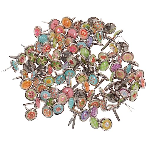 Amosfun 100 stücke Mini Brads Metall Scrapbooking brads Papier Befestigungen für DIY Handwerk 9mm Amosfun 100 stücke Mini Brads Metall Scrapbooking brads Papier Befestigungen für DIY Handwerk 9mm von Amosfun