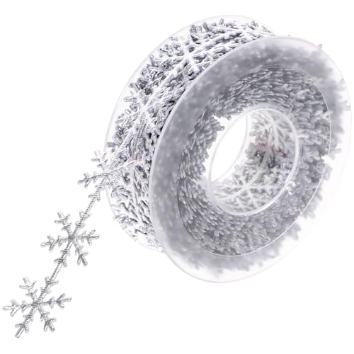 Amosfun 10M Weihnachtsbaum Schneeflocken Band Weihnachtsbänder Weihnachten Geschenkband Christbaumschmuck Schleifenband Dekoband für Geschenkverpackung Handwerk DIY Deko Amosfun 10M Weihnachtsbaum Schneeflocken Band Weihnachtsbänder Weihnachten Geschenkband Christbaumschmuck Schleifenband Dekoband für Geschenkverpackung Handwerk DIY Deko von Amosfun