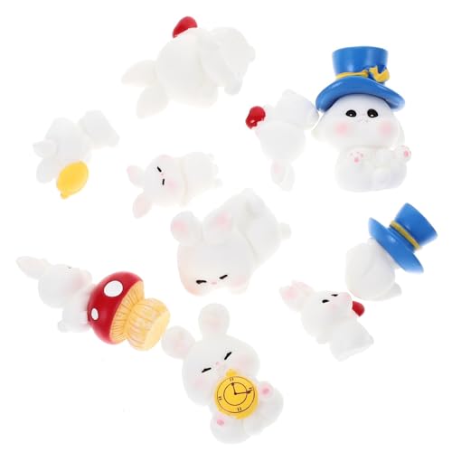 Amosfun 10 Stücke Bunny Figuren Für Garten Miniatur Tier Figuren Harz Ornamente Landschaft Ornament Amosfun 10 Stücke Bunny Figuren Für Garten Miniatur Tier Figuren Harz Ornamente Landschaft Ornament von Amosfun
