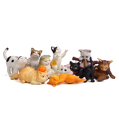 Amosfun Katzen Kätzchen Figur 10er Set Katze Modell Tischdekoration Für Amosfun Katzen Kätzchen Figur 10er Set Katze Modell Tischdekoration Für von Amosfun