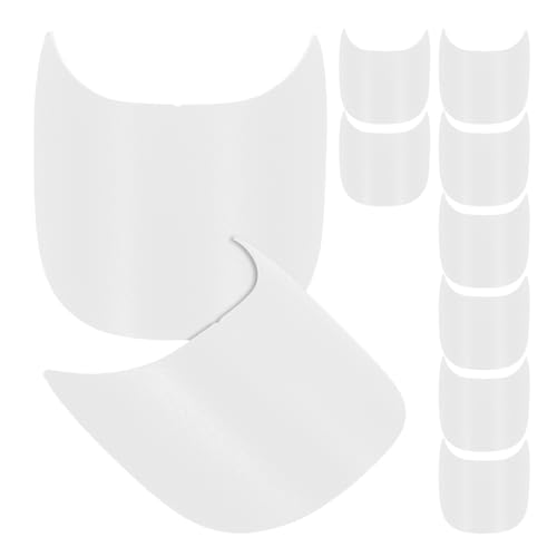 Amosfun 10st Visierkrempe Der Hut Baseball Kappe Hutvisier Damen Kappenschirm Für Baseballmütze Zubehör Für Die Kappenherstellung Visiereinsatz Baseball-cap-schirmeinsatz Weiß Plastik von Amosfun