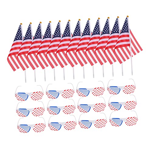 Amosfun 12 Sätze Brille der amerikanischen Flagge US-Flaggen-Sonnenbrille patriotische Parteibevorzugung Amerikanische Flagge Augenklappe Amerikanische Flagge Sonnenbrille Polyester Amosfun 12 Sätze Brille der amerikanischen Flagge US-Flaggen-Sonnenbrille patriotische Parteibevorzugung Amerikanische Flagge Augenklappe Amerikanische Flagge Sonnenbrille Polyester von Amosfun