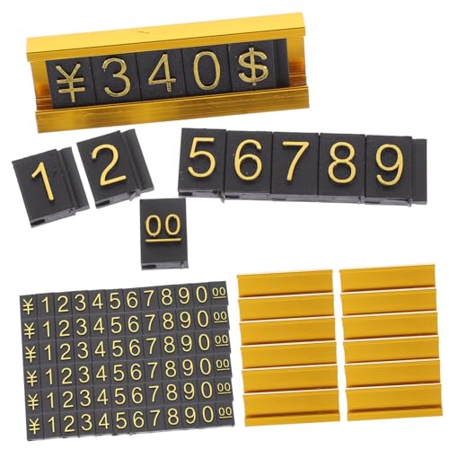 Amosfun 12 Sätze Rohstoffpreis Tags-aufkleber Etiketten Schilder Für Verkäufer Anzeige Display-tags Speichern Stichworte Preisschilder Für Gemüse Aluminiumlegierung von Amosfun