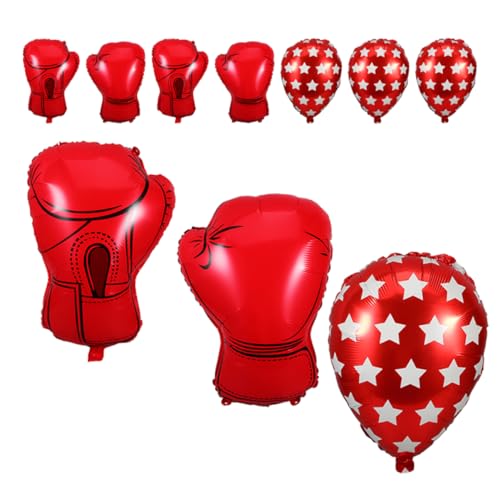 Amosfun 12 Stück Boxhandschuhe Folienballons Aufblasbare Boxhandschuhe für Wrestling Partys Sport Geburtstagsdekorationen für Lebendige Sportthemen Dekorationen von Amosfun