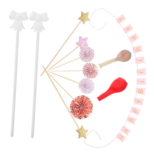 Amosfun 12 Stück Happy Birthday Cake Topper mit Glitzer Papierfächer Sterne und Konfetti Luftballons für Geburtstagsfeier Dekoration Amosfun 12 Stück Happy Birthday Cake Topper mit Glitzer Papierfächer Sterne und Konfetti Luftballons für Geburtstagsfeier Dekoration von Amosfun