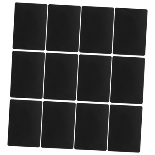 Amosfun 12 Stück Preisschild Planke Stichworte Schilder-display-tag Zeichenschild Tafeln Zeichnen Regalanhänger Für Drahtregale Nachricht Preistafeln Abs Black von Amosfun