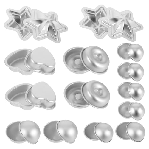 Amosfun 12 Stück Teiliges Aluminium Halbkreis Kuchenform Diy Badekugeln Seifenform für Kreative Badeerlebnisse Bäckerei und Zuhause Amosfun 12 Stück Teiliges Aluminium Halbkreis Kuchenform Diy Badekugeln Seifenform für Kreative Badeerlebnisse Bäckerei und Zuhause von Amosfun