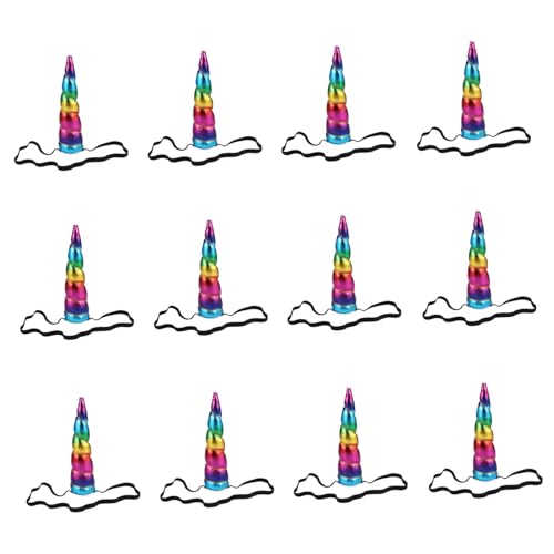 Amosfun 12 Stück Teiliges Haarreif Regenbogen Einhorn Haarband Glitzernd Bunter Haarschmuck für Mädchen Party Kostüm Bühnenauftritt Amosfun 12 Stück Teiliges Haarreif Regenbogen Einhorn Haarband Glitzernd Bunter Haarschmuck für Mädchen Party Kostüm Bühnenauftritt von Amosfun