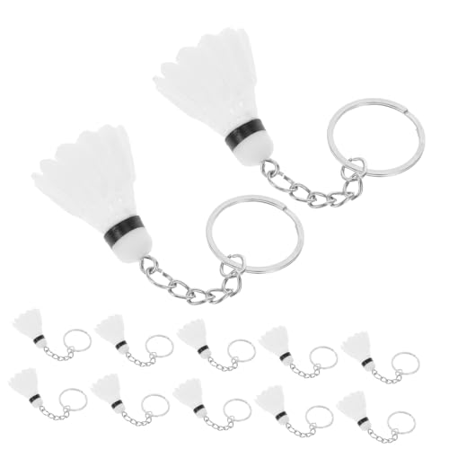 Amosfun 12 Stück Teiliges PVC Badminton Schlüsselanhänger Mini Federball Anhänger Sportliche Taschen und Schlüssel Deko für Rucksäcke Handtaschen Autoschlüssel Robust und Leicht Amosfun 12 Stück Teiliges PVC Badminton Schlüsselanhänger Mini Federball Anhänger Sportliche Taschen und Schlüssel Deko für Rucksäcke Handtaschen Autoschlüssel Robust und Leicht von Amosfun