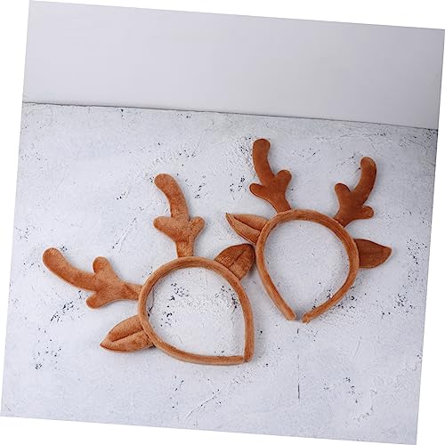Amosfun 12 Stück Teiliges Weihnachts Stirnband aus Leichtem Material Dekorativer Rentiergeweih Haarschmuck für Weihnachtlicher Kopfschmuck für Karneval Party und Festtage Bequem und von Amosfun