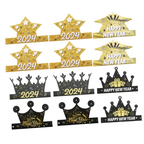 Amosfun 12St Partyhut aus Papier silvester kopfschmuck silvester party zubehör Stirnbänder Weihnachtsmütze aufleuchten Jahre Hut gorros papierhüte im neujahrsstil Silvester-Party-Requisite Amosfun 12St Partyhut aus Papier silvester kopfschmuck silvester party zubehör Stirnbänder Weihnachtsmütze aufleuchten Jahre Hut gorros papierhüte im neujahrsstil Silvester-Party-Requisite von Amosfun
