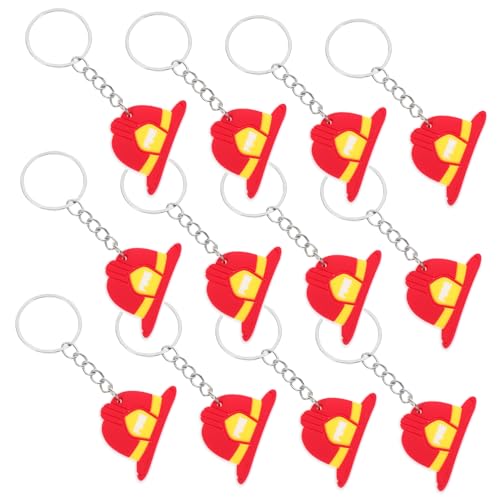 Amosfun 12Stücke Feuerwehrmann Schlüsselanhänger mit Schlüsselanhänger für Feuerwehrparty Partygeschenke für Rucksack Anhänger Kreative Feuerwehrmann Dekorationen Amosfun 12Stücke Feuerwehrmann Schlüsselanhänger mit Schlüsselanhänger für Feuerwehrparty Partygeschenke für Rucksack Anhänger Kreative Feuerwehrmann Dekorationen von Amosfun