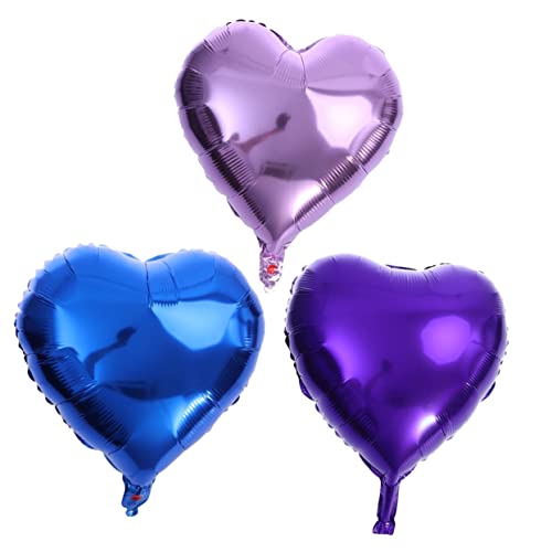 Amosfun 12Stücke Herzballons Große Folienballons Helllila Für Hochzeitsdekoration Geburtstagsfeiern Und Romantische Partys von Amosfun