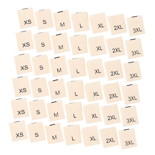 Amosfun 1400 Stück Baumwoll-kleidungsgrößen-etiketten Weiche Stoffgrößenaufkleber zum Aufbügeln Xs- Beige für Nähen Heimtextilien und Diy-projekte Amosfun 1400 Stück Baumwoll-kleidungsgrößen-etiketten Weiche Stoffgrößenaufkleber zum Aufbügeln Xs- Beige für Nähen Heimtextilien und Diy-projekte von Amosfun