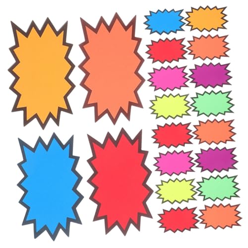 Amosfun 160 Stück Preisschild Für Explosive Aufkleber Preisschilder Platzen Leere Einzelhandelsverkaufsetiketten Preismarkierungsetiketten Klemme Für Einzelhandelsschilder Papier von Amosfun