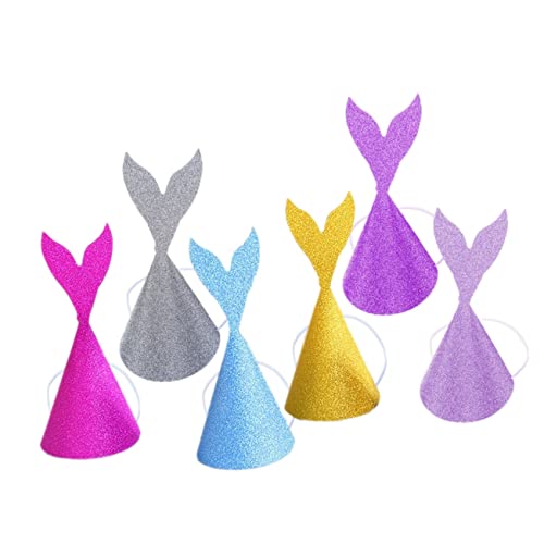Amosfun Glitzernde Partyhüte mit Meerjungfrauenschwanz 18er-pack Geburtstagsdekorationen für Jungen und Mädchen Papierhüte Seile Party-zubehör für Jungen und Mädchen Amosfun Glitzernde Partyhüte mit Meerjungfrauenschwanz 18er-pack Geburtstagsdekorationen für Jungen und Mädchen Papierhüte Seile Party-zubehör für Jungen und Mädchen von Amosfun