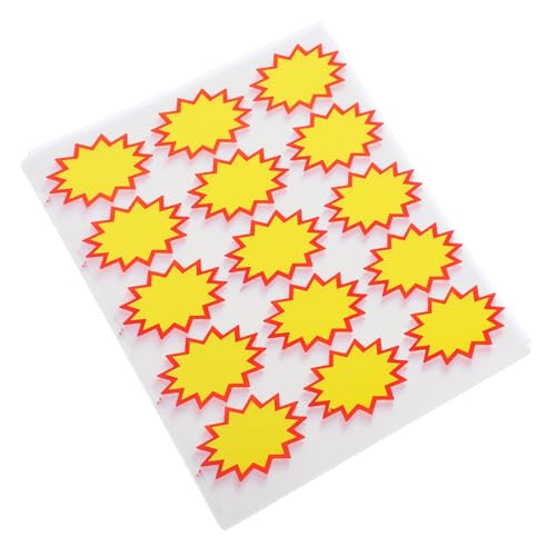 Amosfun 180 Stück Handbeschreibbare Preisetiketten Auffälligem Gelb für Einzelhandelsgeschäfte Supermärkte und Garagenverkäufe Hervorragende Sichtbarkeit für Rabatte und Angebote von Amosfun