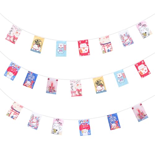 Amosfun 1Pc Japanische GlüCkskatze Wimpel-Girlande FüR Izakaya Deko, Polyester Banner FüR Restaurant Und Shop-Dekoration, Japanische Deko Amosfun 1Pc Japanische GlüCkskatze Wimpel-Girlande FüR Izakaya Deko, Polyester Banner FüR Restaurant Und Shop-Dekoration, Japanische Deko von Amosfun