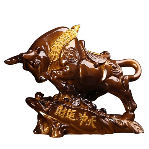 Amosfun Tee-Haustier-Ornament Zum Wechseln Für Zuhause Büro Teestube Arbeitszimmer Rinder-skulptur Ornament von Amosfun