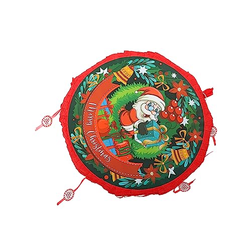 Amosfun 1stk Weihnachtspinata Weihnachts-piñata Piñata Gefülltes Spielzeug Weihnachts-sankt-pinata Pinata-süßigkeitsspielzeug Weihnachtsmann Pinata Mexiko Falten Papier Kind von Amosfun