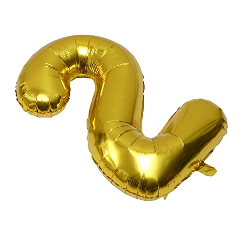 Amosfun 1stk Digitaler Aluminiumfolienballon Zahlenballons Hochzeitsballon Hochzeitsdekoration Luftballons Zum 1. Geburtstag Große Luftballons Gedenkballons Ballon-kits Requisiten Perlmutt von Amosfun