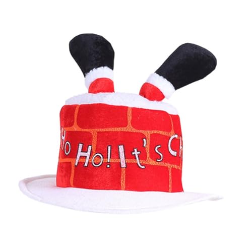 Amosfun Elegante Schornstein Weihnachten Hut Weihnachten Hosen Bein Hut Wiederverwendbare für Weihnachten Decor von Amosfun
