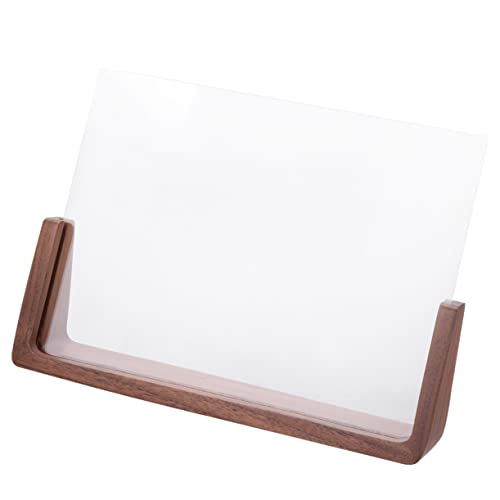 Amosfun 10 5 Zoll U-förmiger Holz-fotorahmen Desktop-bildhalter Für Den Schreibtisch Massivholz-bilderrahmen Querformat Stabil von Amosfun