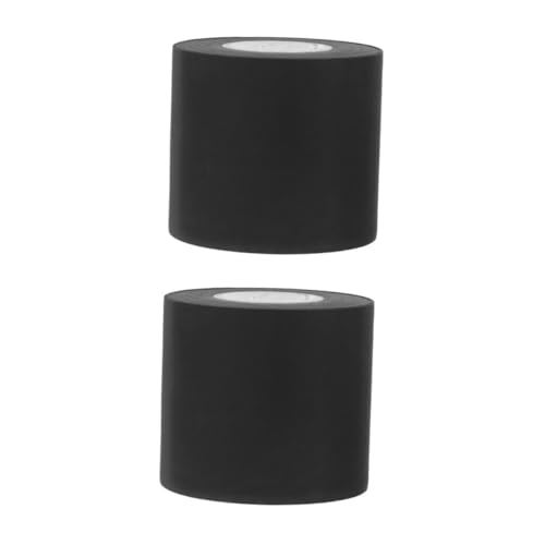 Amosfun 2 Rollen Klebeband für Klimaanlagen Schwarz wickeln Rohr schwer Abdeckung hitzebeständiges klebeband energiesparend Brandschutzband Wickelband Drahtwicklung Auspuffband PVC Black von Amosfun