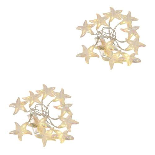 Amosfun 2 Sätze LED Lichterkette Meerestern Batteriebetriebene Hängende Dekorationslampe für Romantische Partys Gartenbeleuchtung und Festliche Innendekoration Amosfun 2 Sätze LED Lichterkette Meerestern Batteriebetriebene Hängende Dekorationslampe für Romantische Partys Gartenbeleuchtung und Festliche Innendekoration von Amosfun