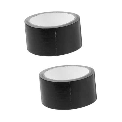 Amosfun 2 Sätze Starkes Band Handwerk Teppich Band Umwickeln Reparatur Butylband Stoff Gewebeband Klebebänder Bodenmatte mehrzweckband Hochleistungsband Mullfaser Schwarz 2 Rollen * 2 von Amosfun