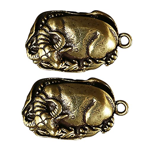 Amosfun 2 Stück Desktop Ornament aus Kupfer Kreatives Teepet Deko für Tisch Handgefertigter Vintage Schmuck Langlebig und als für Wohnraumgestaltung von Amosfun