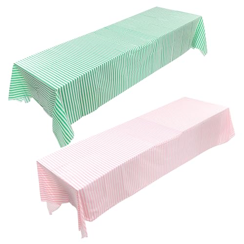 Amosfun 2 Stück Einweg Tischdecken Chic Party Tischwäsche Abwaschbar und Langlebig für Hochzeiten und Feiern und Streifen Amosfun 2 Stück Einweg Tischdecken Chic Party Tischwäsche Abwaschbar und Langlebig für Hochzeiten und Feiern und Streifen von Amosfun