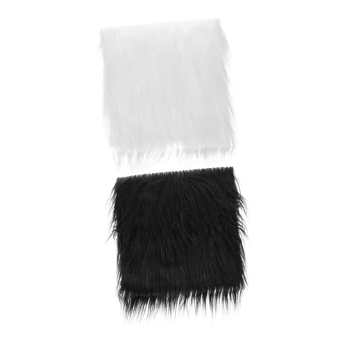 Amosfun 2 Stück Faux Fur Stoff Teiliges Plüschstoff zum Nähen und Basteln Langfloriger Kunstpelz für DIY Sitzkissen Stuhlauflagen Kleidung und Dekoration Weicher Kunstfellstoff für Amosfun 2 Stück Faux Fur Stoff Teiliges Plüschstoff zum Nähen und Basteln Langfloriger Kunstpelz für DIY Sitzkissen Stuhlauflagen Kleidung und Dekoration Weicher Kunstfellstoff für von Amosfun